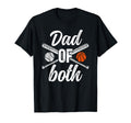 Dad Both Baseball Basketball Dad Ballers T-Shirt - Trendy Graphic Men Women - T-Shirt, Sweatshirt, Hoodie