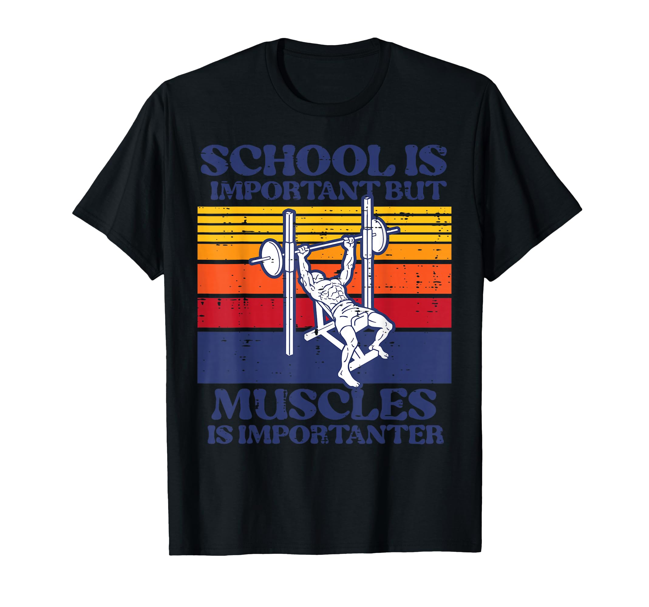 Gym School Important Muscles T-Shirt - Streetwear Style Men Women - T-Shirt, Sweatshirt, Hoodie