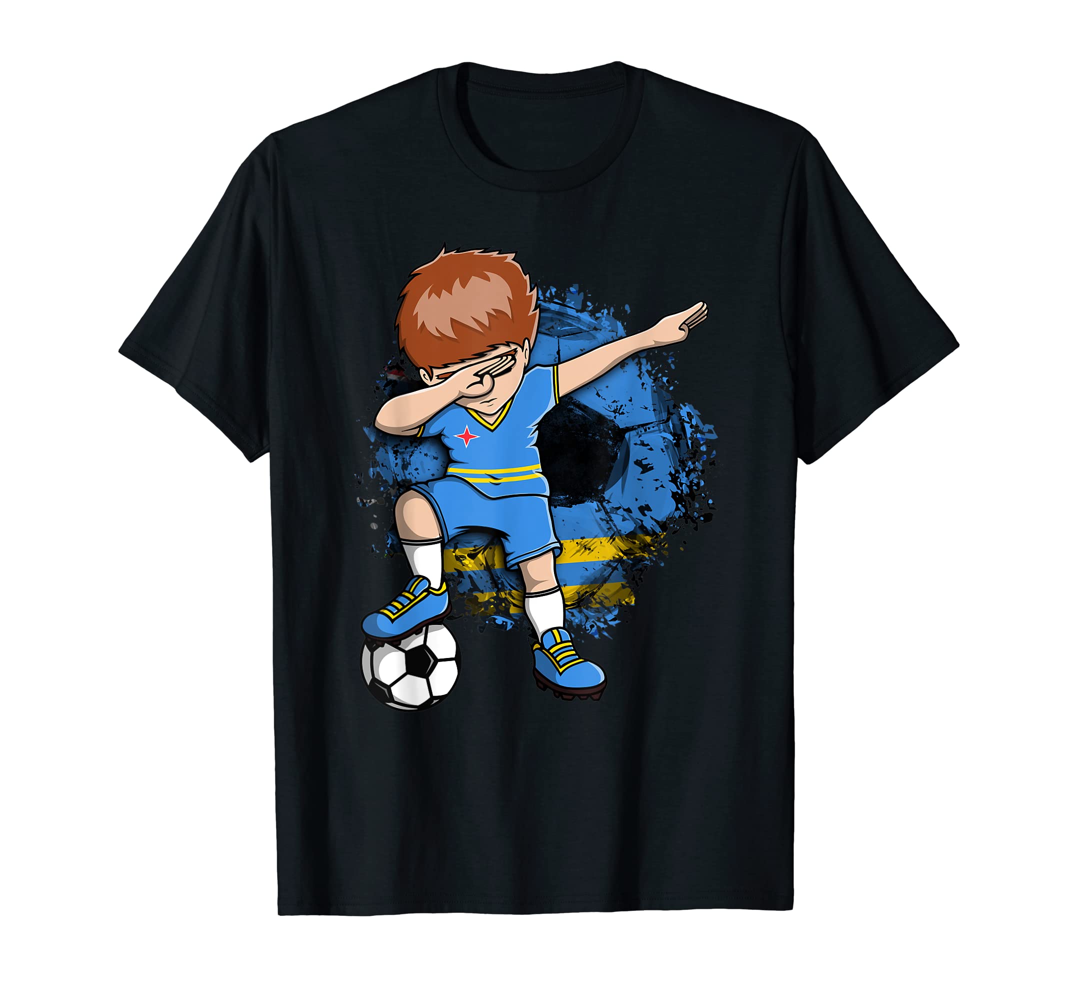 Dabbing Soccer Aruba Jersey Aruban T-Shirt - Novelty Apparel Men Women - T-Shirt, Sweatshirt, Hoodie