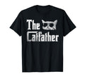 Funny Catfather Cat Daddy Glasses T-Shirt - Minimalist Print for Adults - T-Shirt, Sweatshirt, Hoodie