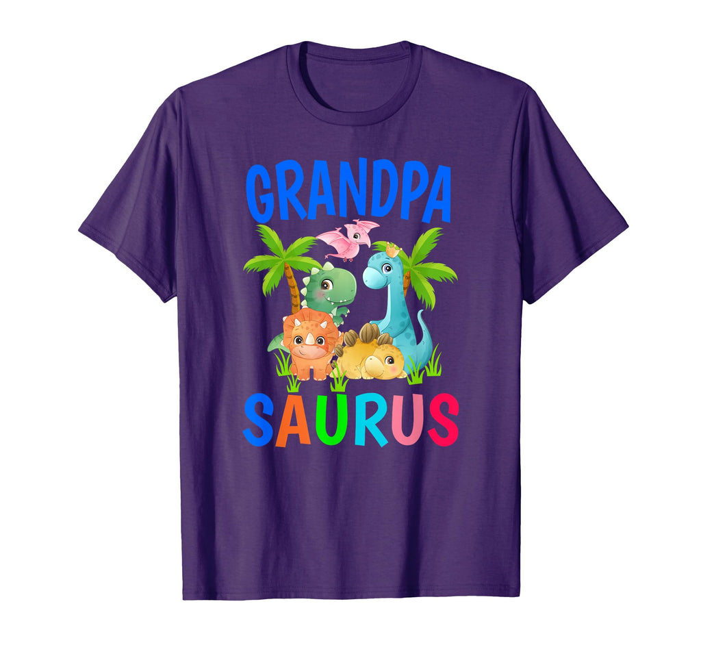 Grandpa Saurus Birthday Grandad T-Shirt - Casual Everyday Wear Unisex - T-Shirt, Sweatshirt, Hoodie