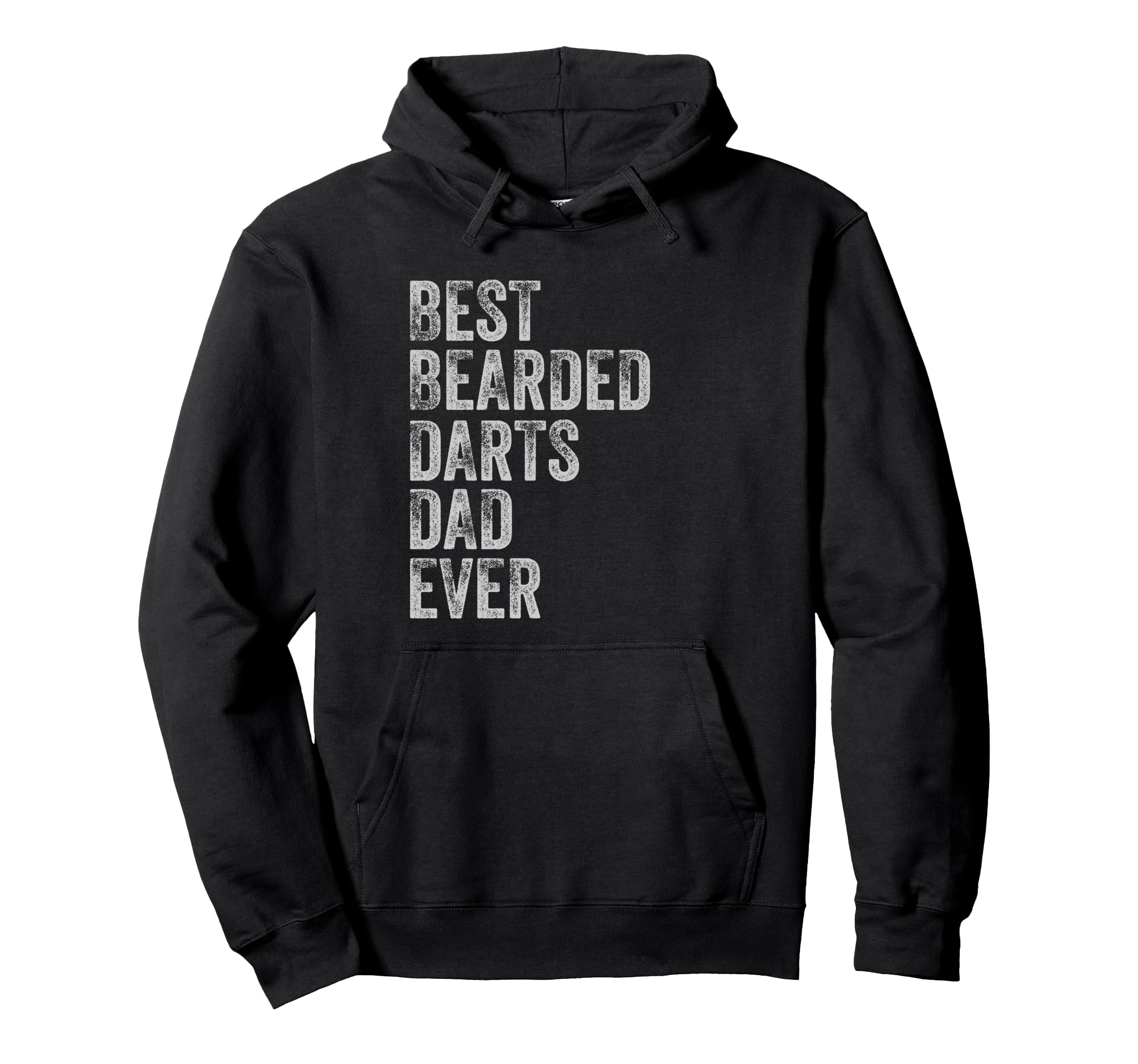Best Bearded Darts Dad Fathers Day Hoodie - Minimalist Print Men Women - T-Shirt, Sweatshirt, Hoodie