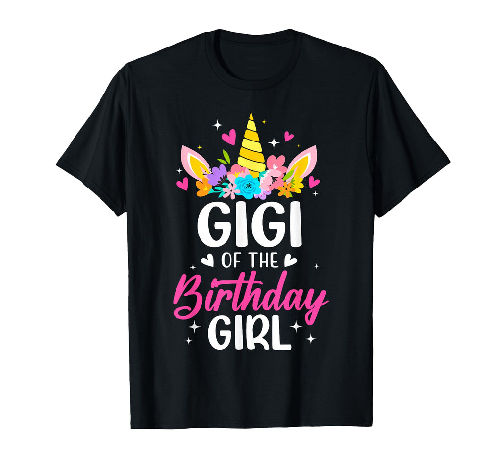 Gigi Birthday Unicorn Bday Party Family T-Shirt - Custom Art Print Unisex - T-Shirt, Sweatshirt, Hoodie