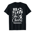 He Plays She Cheers Mom Both T-Shirt - Casual Everyday Wear for Adults - T-Shirt, Sweatshirt, Hoodie