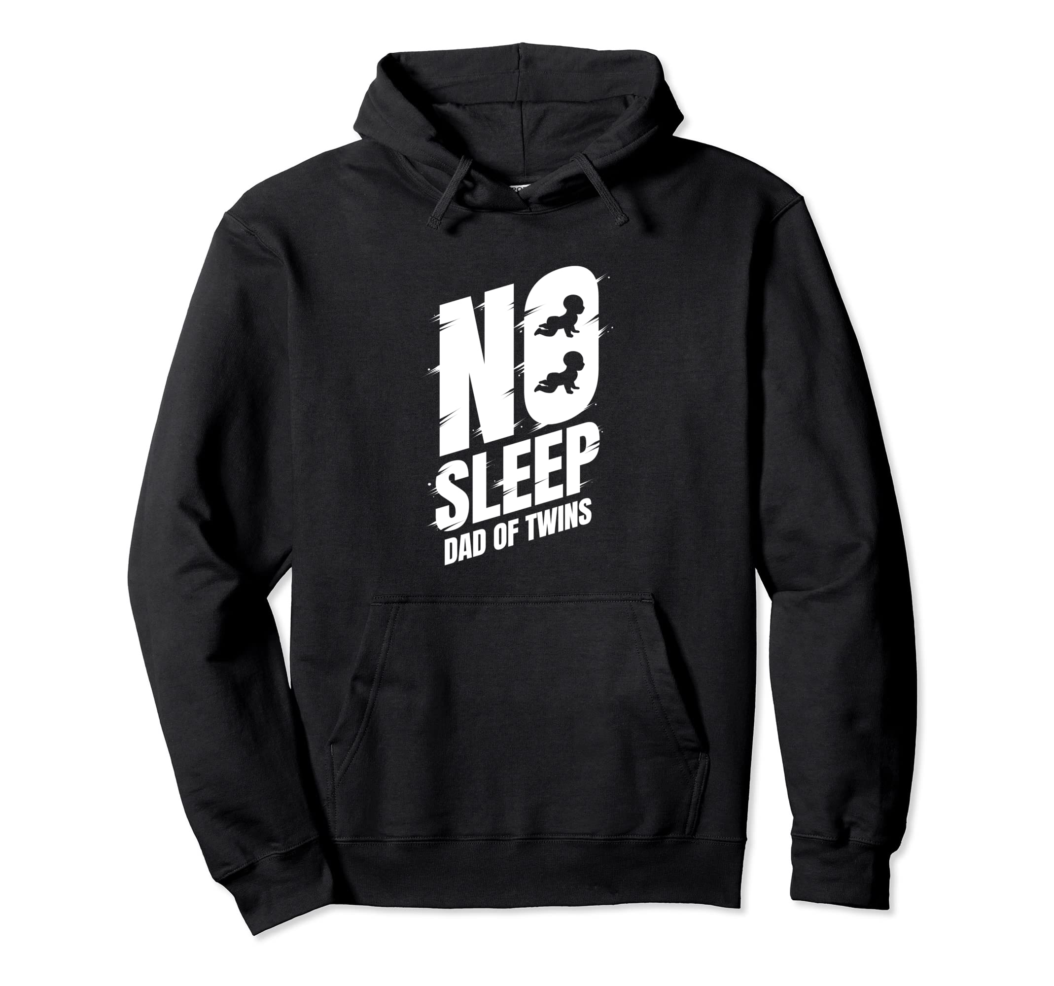 No Sleep Dad Twins Funny Twin Dad Hoodie - Novelty Apparel Unisex - T-Shirt, Sweatshirt, Hoodie