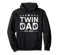 Twin Dad Est 2025 Dad Twins New Hoodie - Aesthetic Graphic for Adults - T-Shirt, Sweatshirt, Hoodie