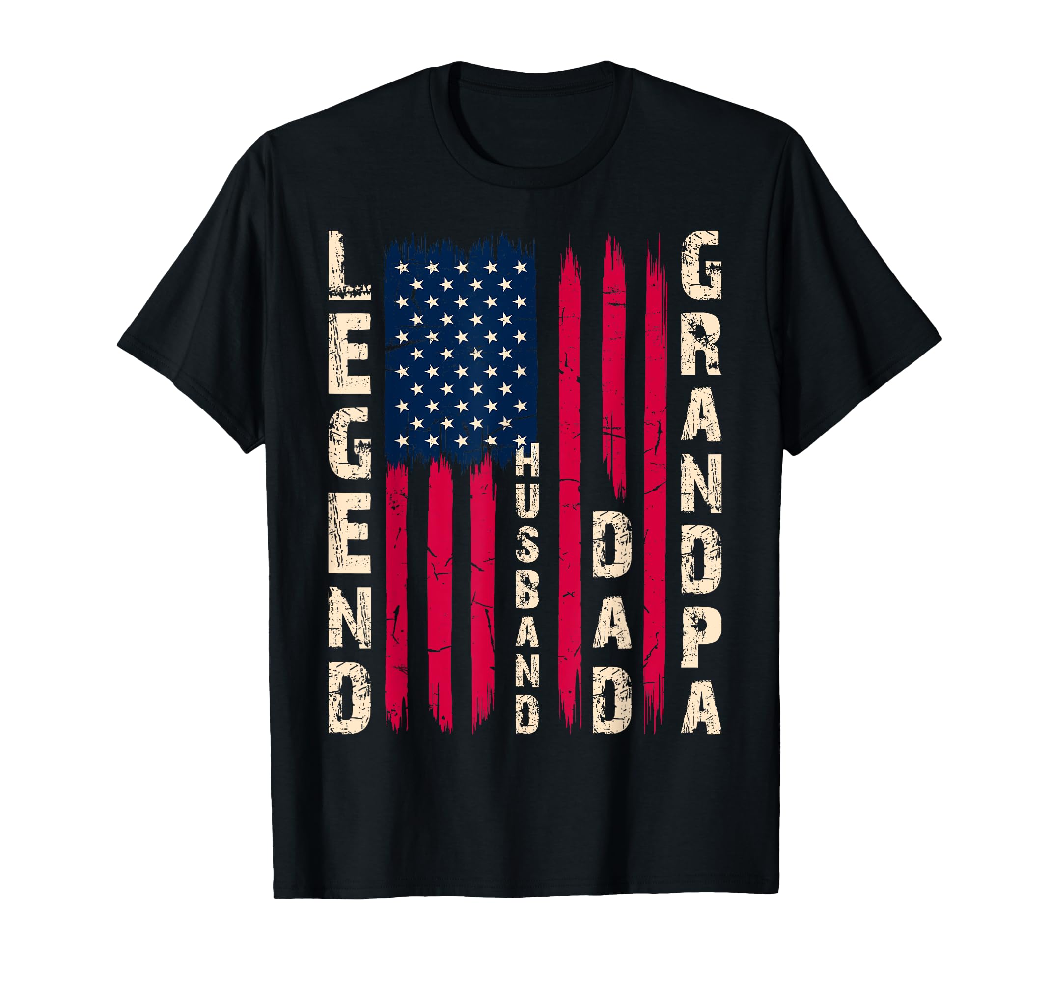 Usa Flag Fathers Day Dad Legend Husband T-Shirt - Streetwear Style Unisex - T-Shirt, Sweatshirt, Hoodie