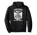 Chubby Bearded Father Funny Dad Beads Hoodie - Streetwear Style for Adults - T-Shirt, Sweatshirt, Hoodie