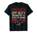 Firefighter Off Duty Dog Dad 2020 T-Shirt - Minimalist Print for Adults - T-Shirt, Sweatshirt, Hoodie