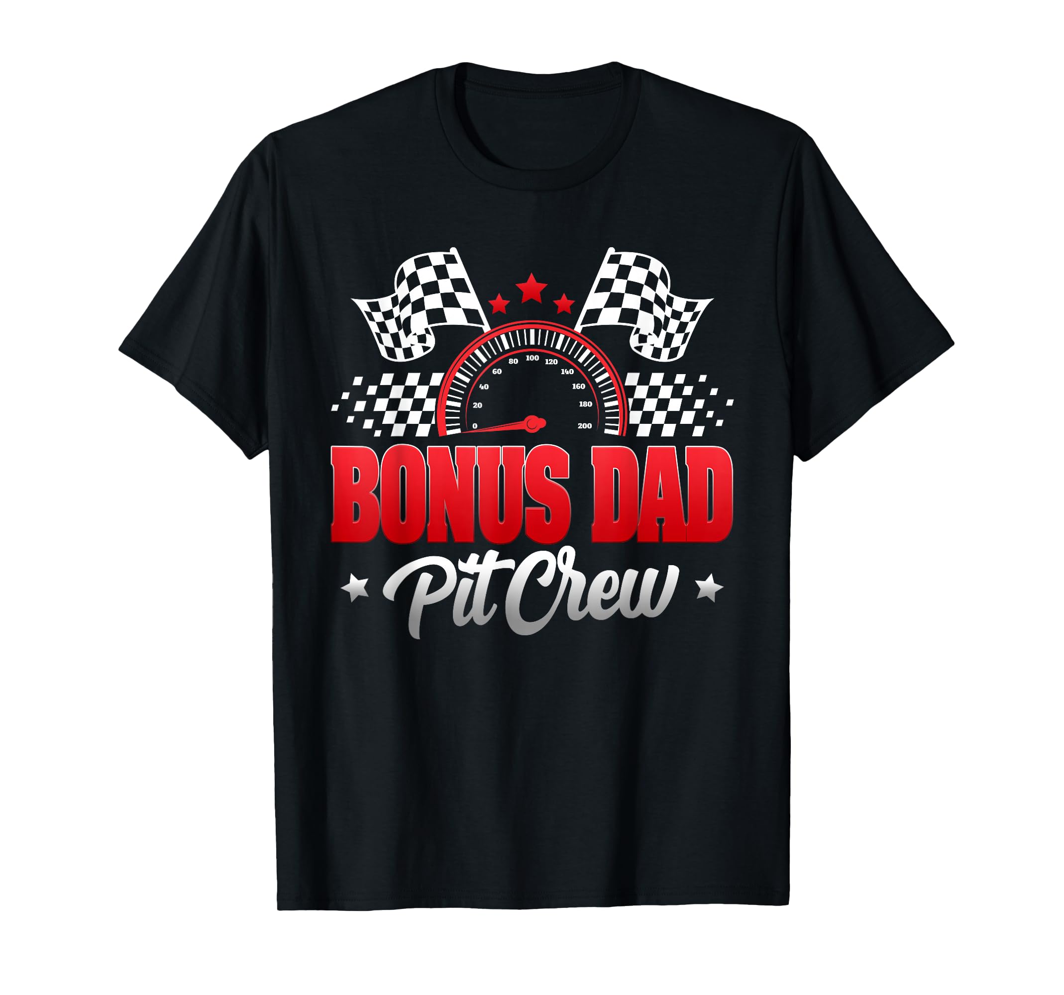 Bonus Dad Pit Crew Race Car Birthday T-Shirt - Aesthetic Graphic Unisex - T-Shirt, Sweatshirt, Hoodie