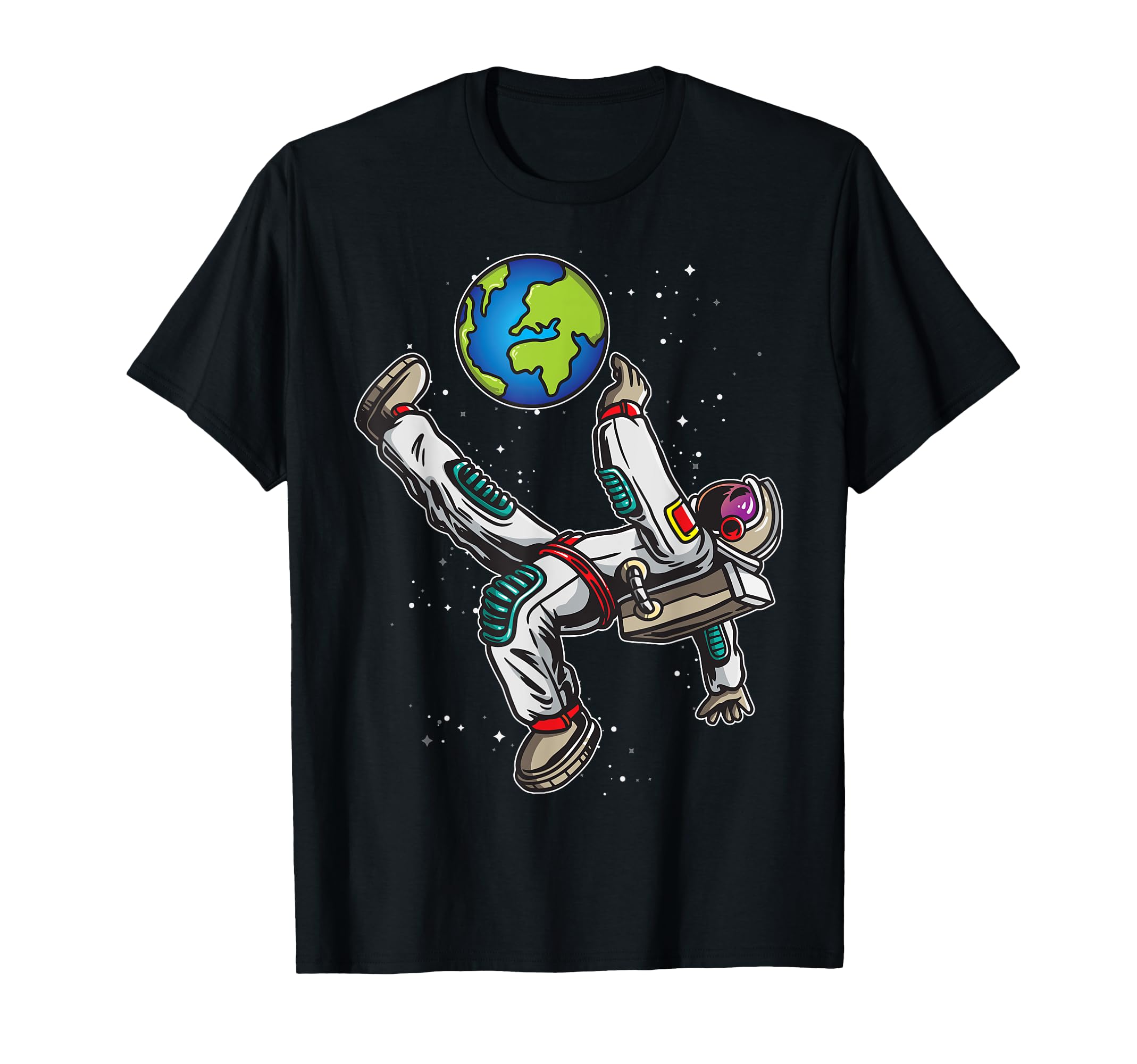 Soccer Astronaut Galaxy Astronomy T-Shirt - Minimalist Print Men Women - T-Shirt, Sweatshirt, Hoodie