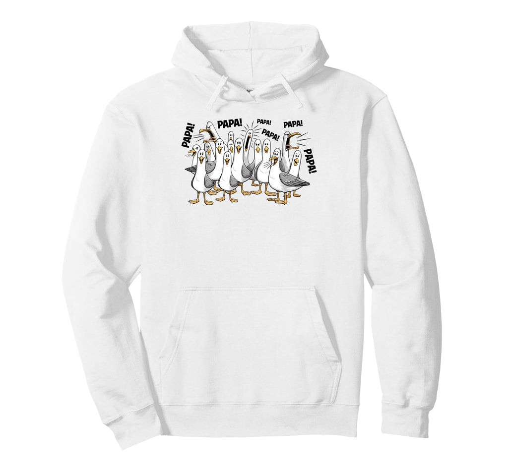 Funny Seagull Papa Dad Ocean Life Hoodie - Novelty Apparel Men Women - T-Shirt, Sweatshirt, Hoodie