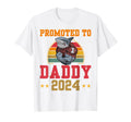 Promoted To Dad Est 2024 Funny Soon T-Shirt - Streetwear Style for Adults - T-Shirt, Sweatshirt, Hoodie