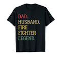 Dad Husband Fire Fighter Legend Fire T-Shirt - Graphic Print Men Women - T-Shirt, Sweatshirt, Hoodie