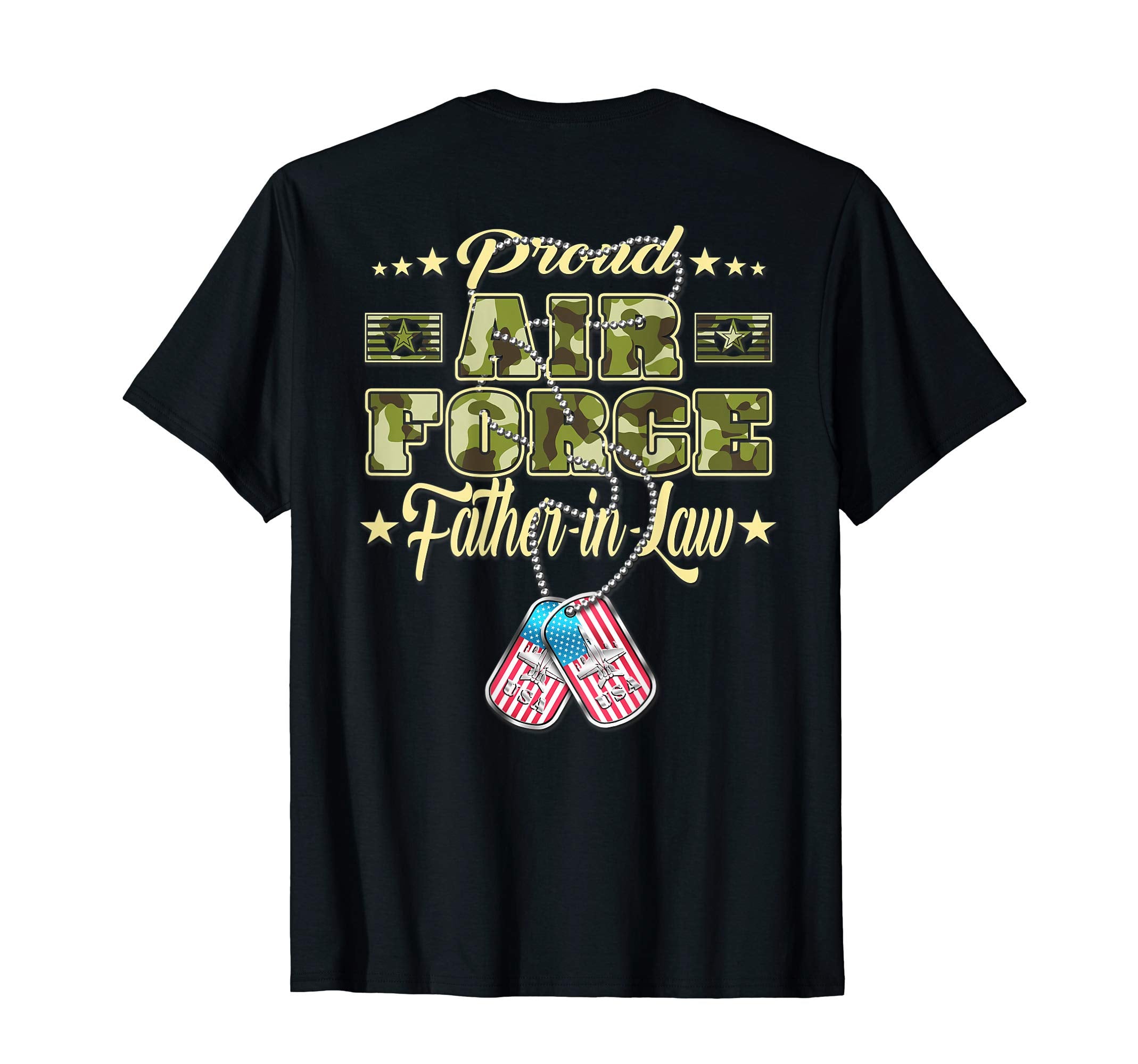 Mens Proud Air Force Father Law T-Shirt - Casual Everyday Wear for Adults - T-Shirt, Sweatshirt, Hoodie