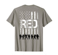 Fridays We Wear Red Military Veteran T-Shirt - Custom Art Print for Adults - T-Shirt, Sweatshirt, Hoodie
