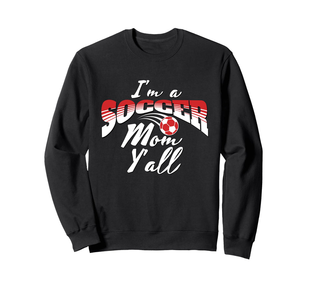 Mom Soccer Lover Soccer Mom Gift Red Sweatshirt - Aesthetic Graphic Unisex - T-Shirt, Sweatshirt, Hoodie