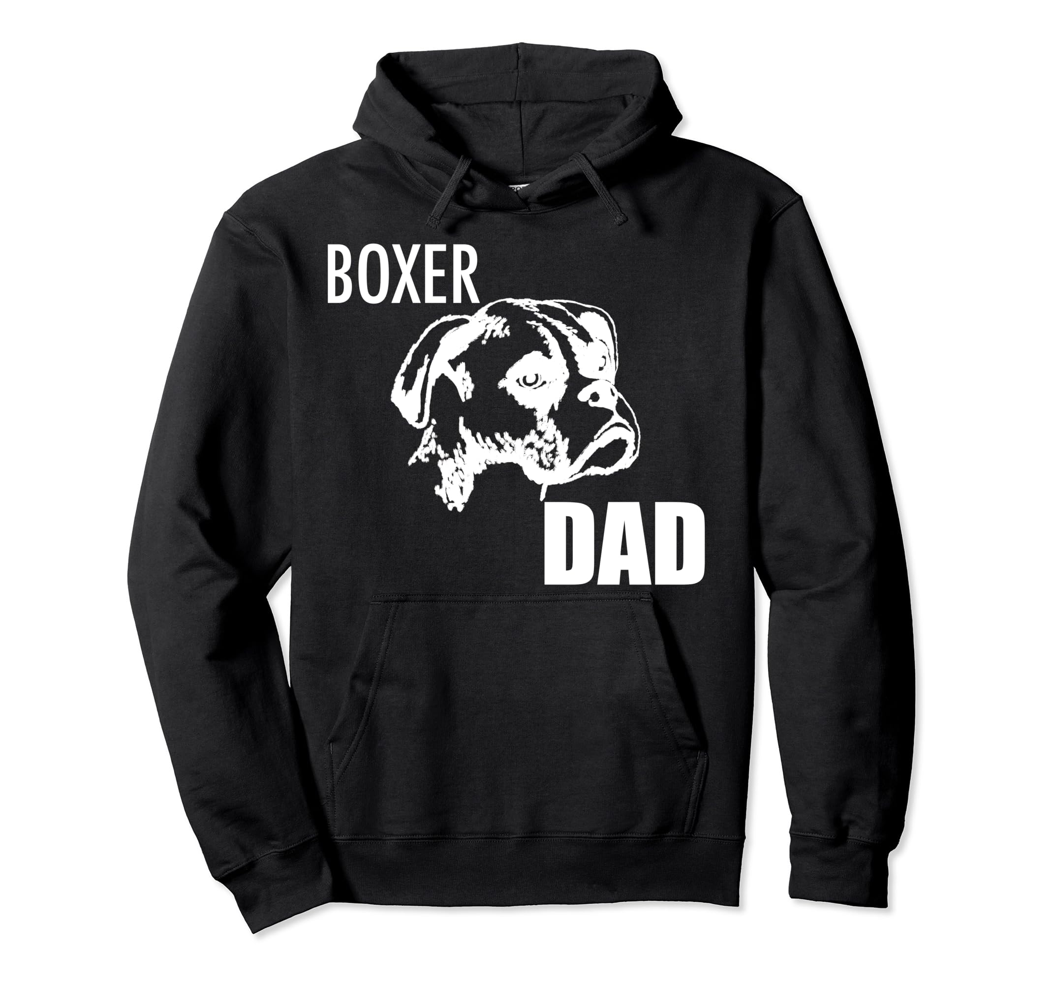 Boxer Dad Dog Hoodie - Streetwear Style Unisex - T-Shirt, Sweatshirt, Hoodie