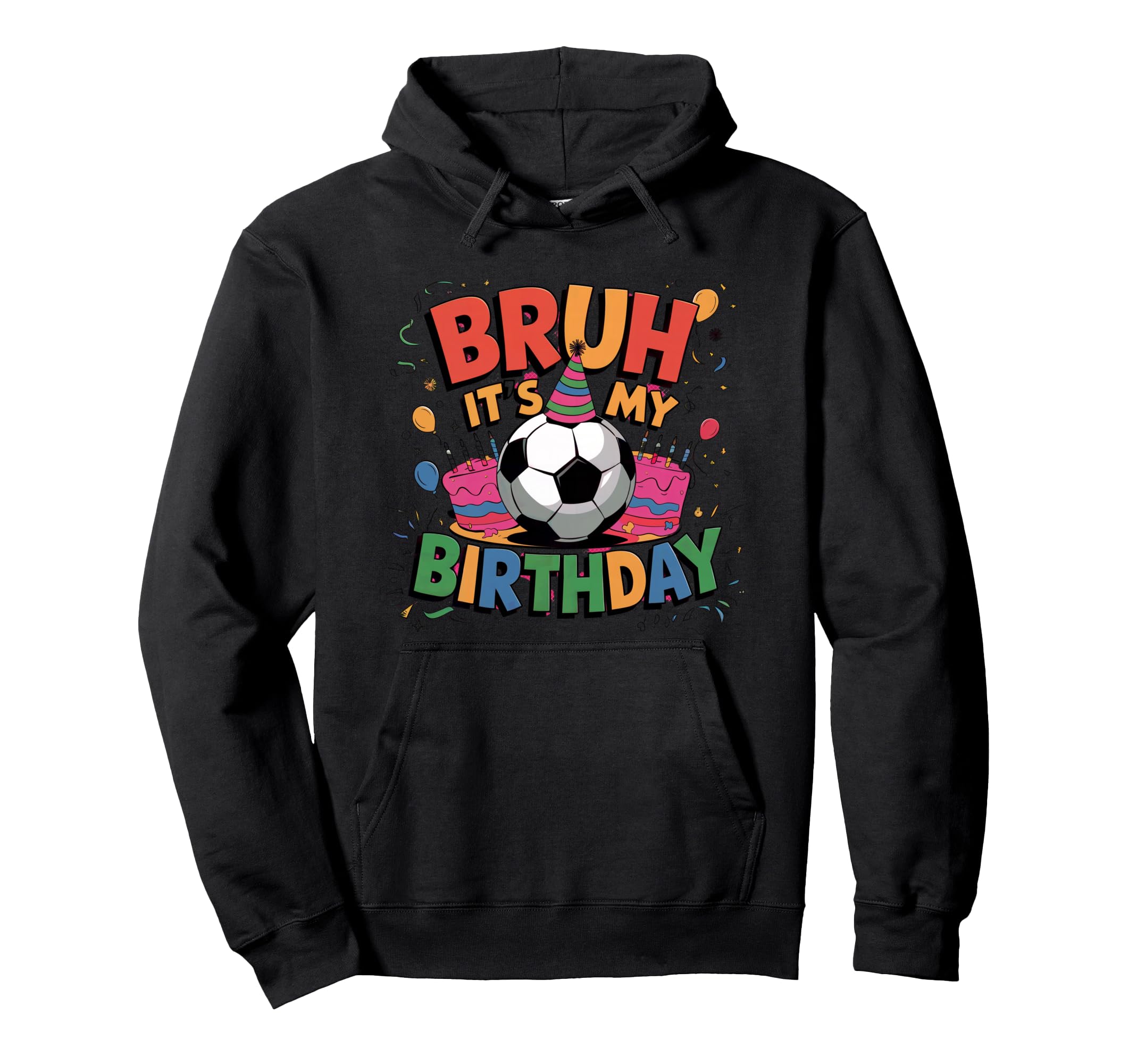 Soccer Theme Birthday Party Hoodie - Streetwear Style Men Women - T-Shirt, Sweatshirt, Hoodie