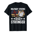 Military Strong Dad Stronger Veteran T-Shirt - Minimalist Print Men Women - T-Shirt, Sweatshirt, Hoodie