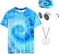 Hippie Costume for Men 60s 70s Colorful Outfits 4 PCS - Adult & Kids T-Shirts, Sweatshirts & Hoodies apparel design preview 1