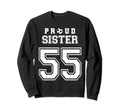 Number 55 Custom Proud Soccer Futbol Sweatshirt - Graphic Print Men Women - T-Shirt, Sweatshirt, Hoodie