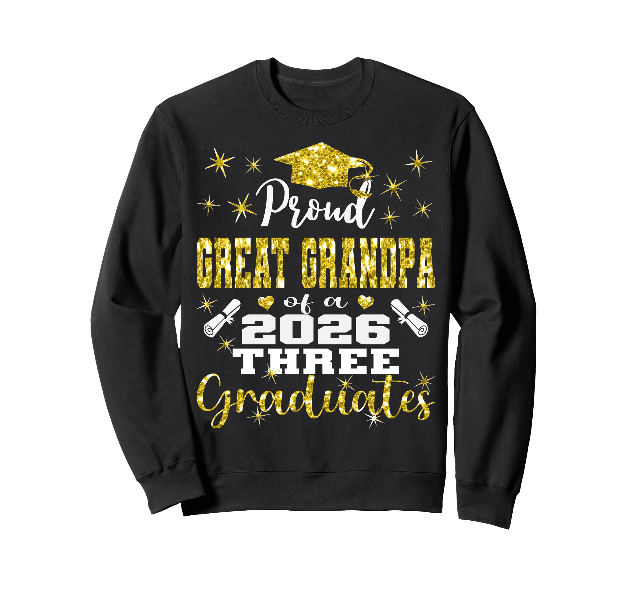 Proud Great Grandpa Three 2026 Sweatshirt - Aesthetic Graphic Unisex - T-Shirt, Sweatshirt, Hoodie