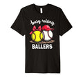 Caring Busy Raising Ballers Ballplayer T-Shirt - Novelty Apparel Men Women - T-Shirt, Sweatshirt, Hoodie