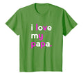 I Love My Papa Dad Grandpa Fathers T-Shirt - Custom Art Print for Adults - T-Shirt, Sweatshirt, Hoodie