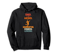 Dad Hero Badminton Coach Legend Hoodie - Trendy Graphic for Adults - T-Shirt, Sweatshirt, Hoodie