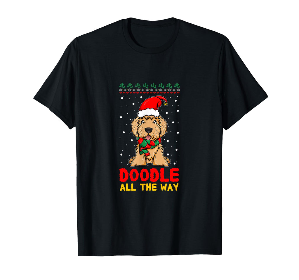 Doodle All Way Funny Goldendoodle T-Shirt - Unique Graphic for Adults - T-Shirt, Sweatshirt, Hoodie