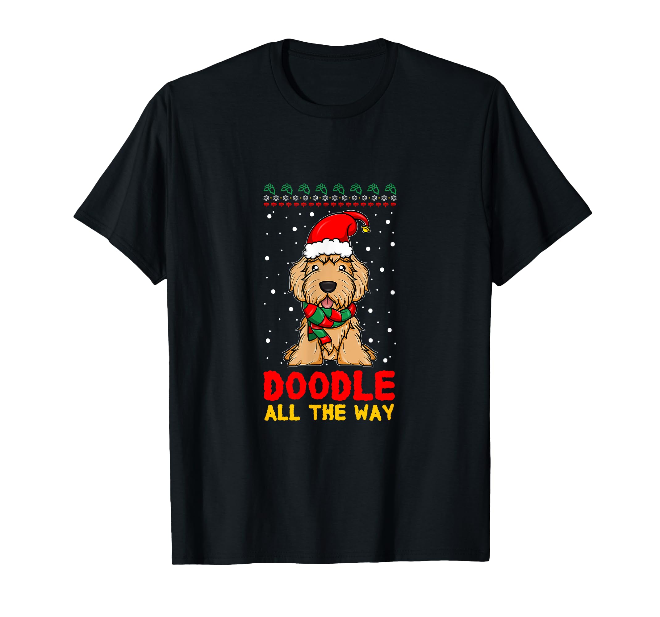 Doodle All Way Funny Goldendoodle T-Shirt - Unique Graphic for Adults - T-Shirt, Sweatshirt, Hoodie