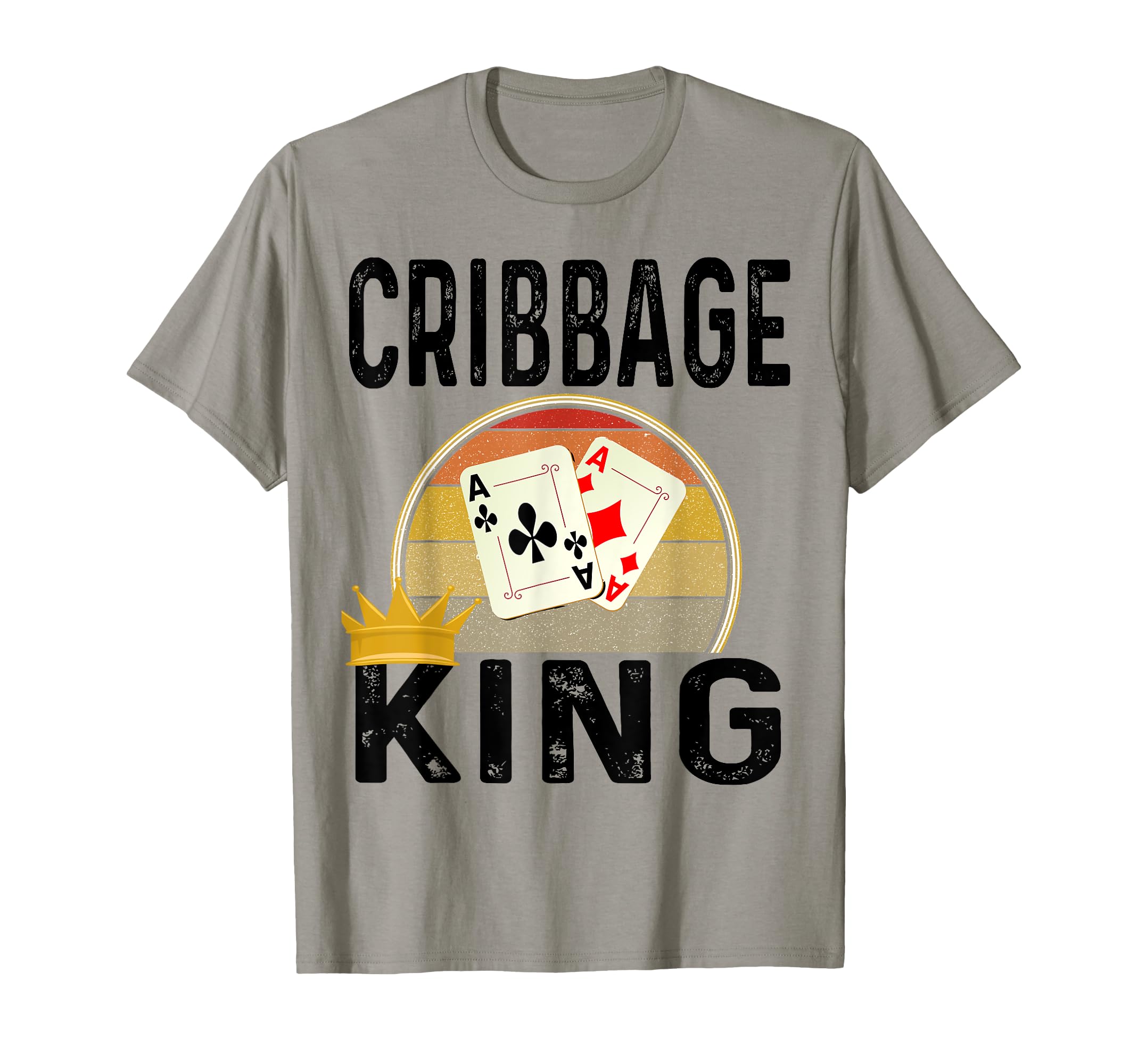 Funny Cribbage King Card Game Winner T-Shirt - Unique Graphic Men Women - T-Shirt, Sweatshirt, Hoodie