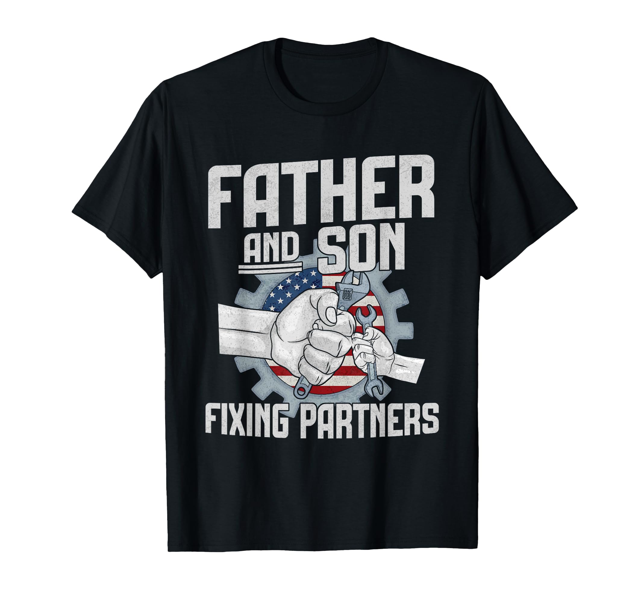 Father And Son Fixing Partners T-Shirt - Minimalist Print Men Women - T-Shirt, Sweatshirt, Hoodie