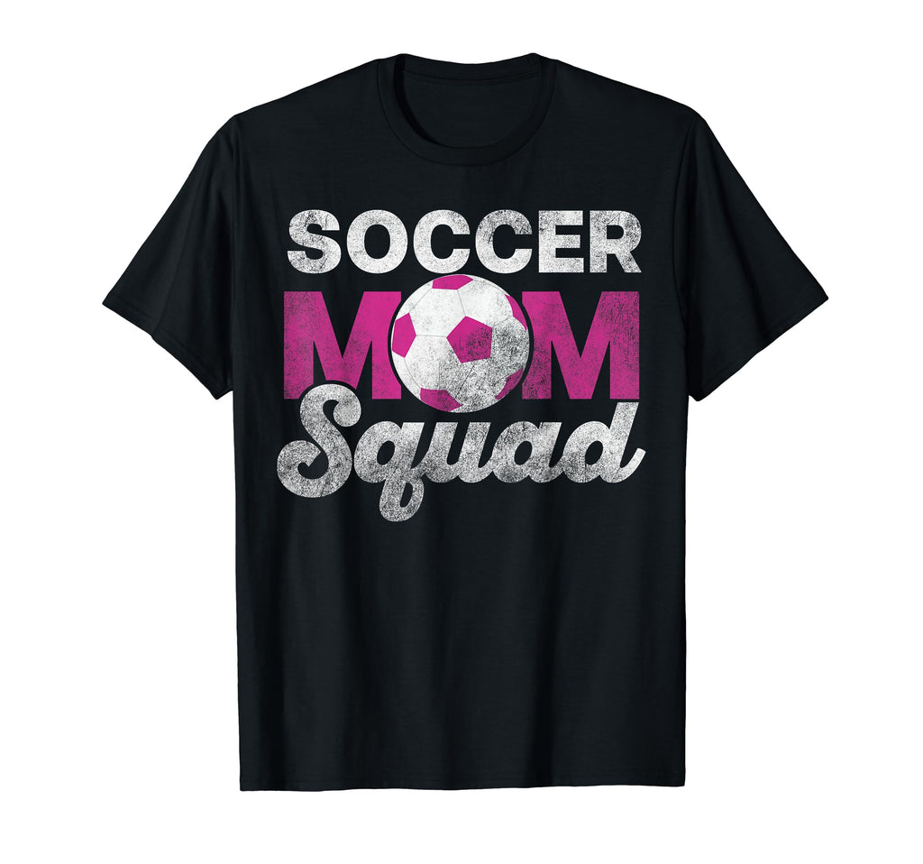 Soccer Mom Squad Funny Soccer Ball T-Shirt - Minimalist Print for Adults - T-Shirt, Sweatshirt, Hoodie