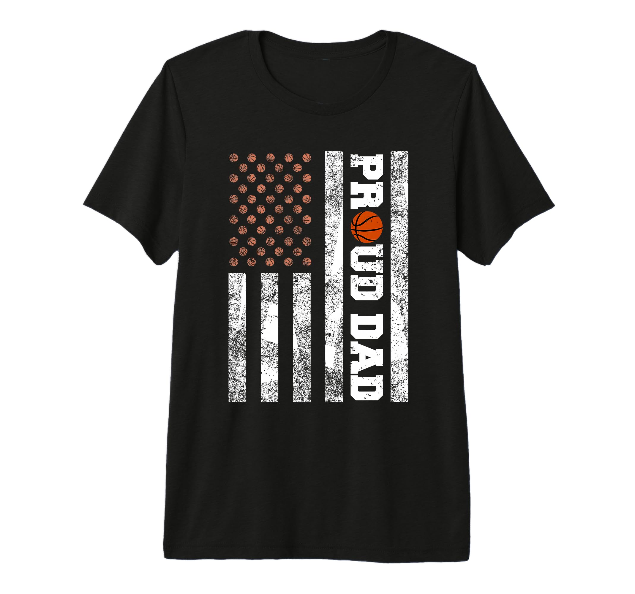 Mens Proud Dad American Distressed Flag T-Shirt - Trendy Graphic Unisex - T-Shirt, Sweatshirt, Hoodie