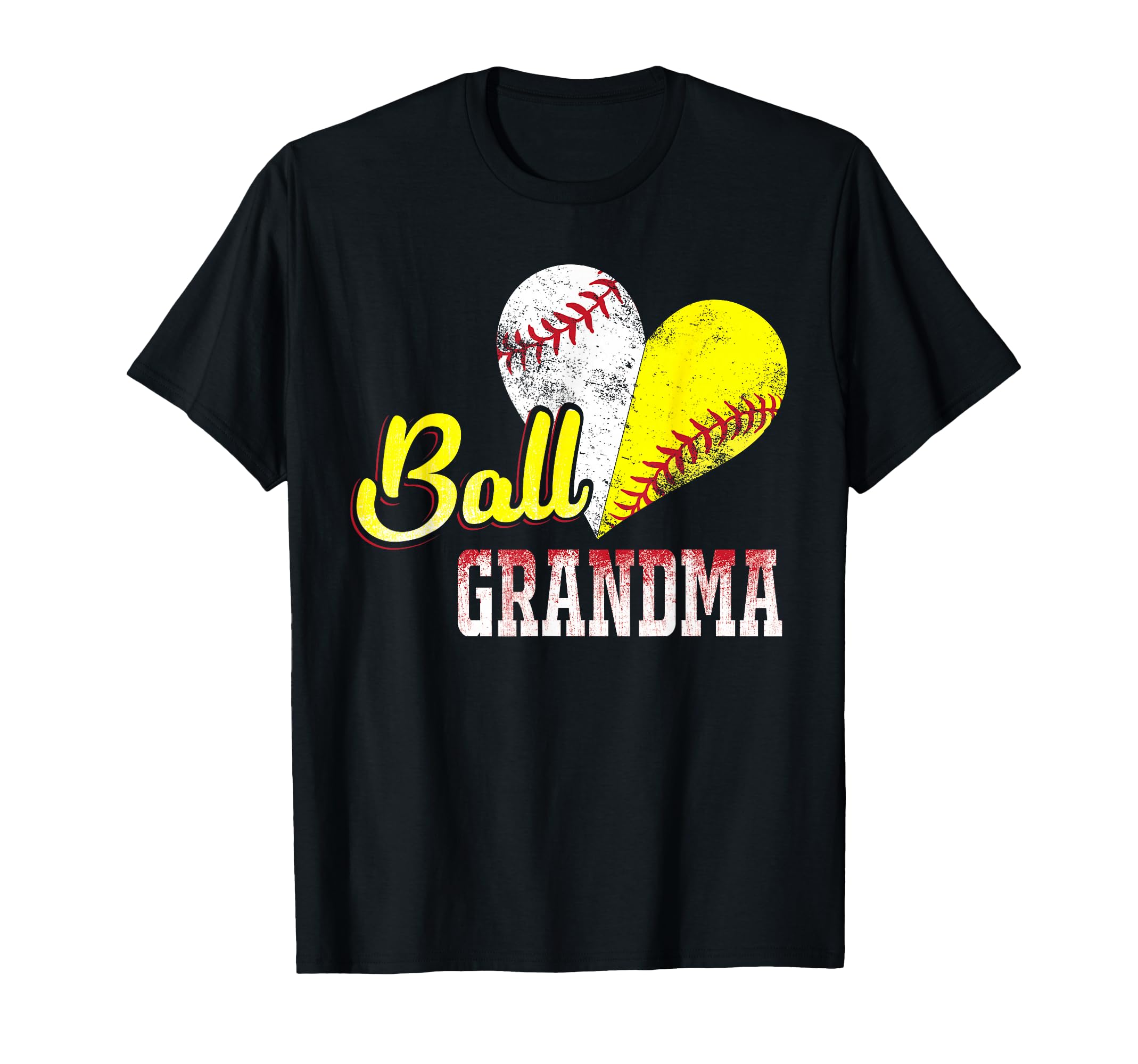 Funny Ball Grandma Baseball Softball T-Shirt - Graphic Print Men Women - T-Shirt, Sweatshirt, Hoodie