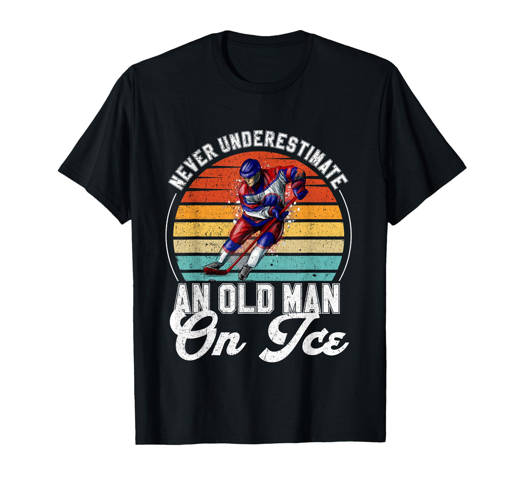 Hockey Dad Hockey Player Gift T-Shirt - Casual Everyday Wear Men Women - T-Shirt, Sweatshirt, Hoodie