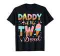 Daddy Two Sweet 2Nd Birthday Ice Cream T-Shirt - Minimalist Print Unisex - T-Shirt, Sweatshirt, Hoodie