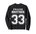 Number 33 Custom Proud Soccer Futbol Sweatshirt - Trendy Graphic Men Women - T-Shirt, Sweatshirt, Hoodie