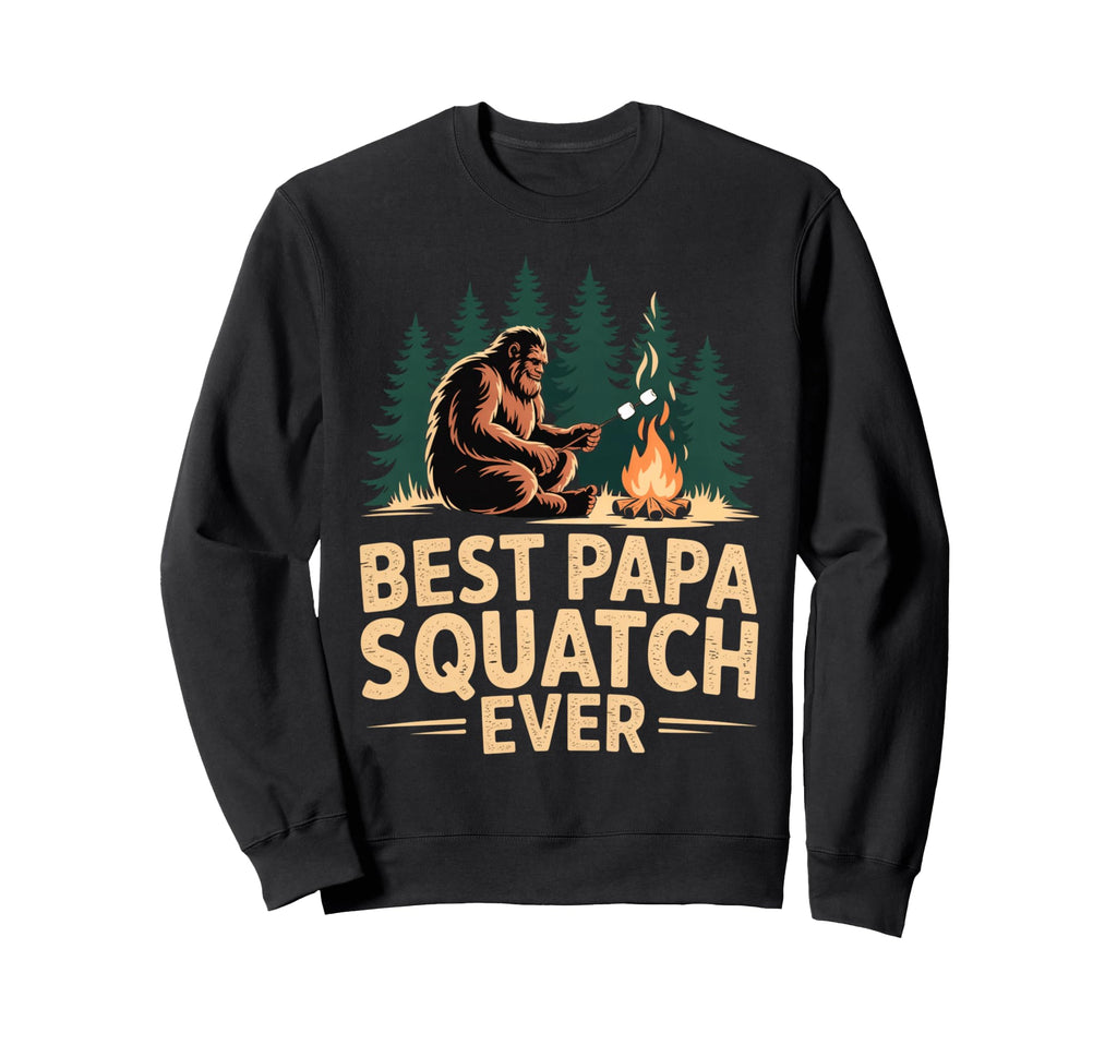 Bigfoot Dad Camper Squad Best Papa Sweatshirt - Custom Art Print Unisex - T-Shirt, Sweatshirt, Hoodie