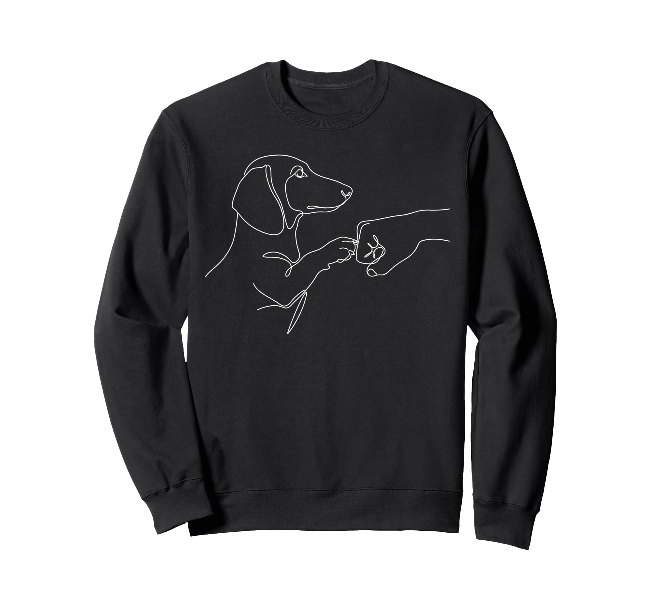 Dachshund Dog Tees Dog Mom Dad Sweatshirt - Minimalist Print Unisex - T-Shirt, Sweatshirt, Hoodie