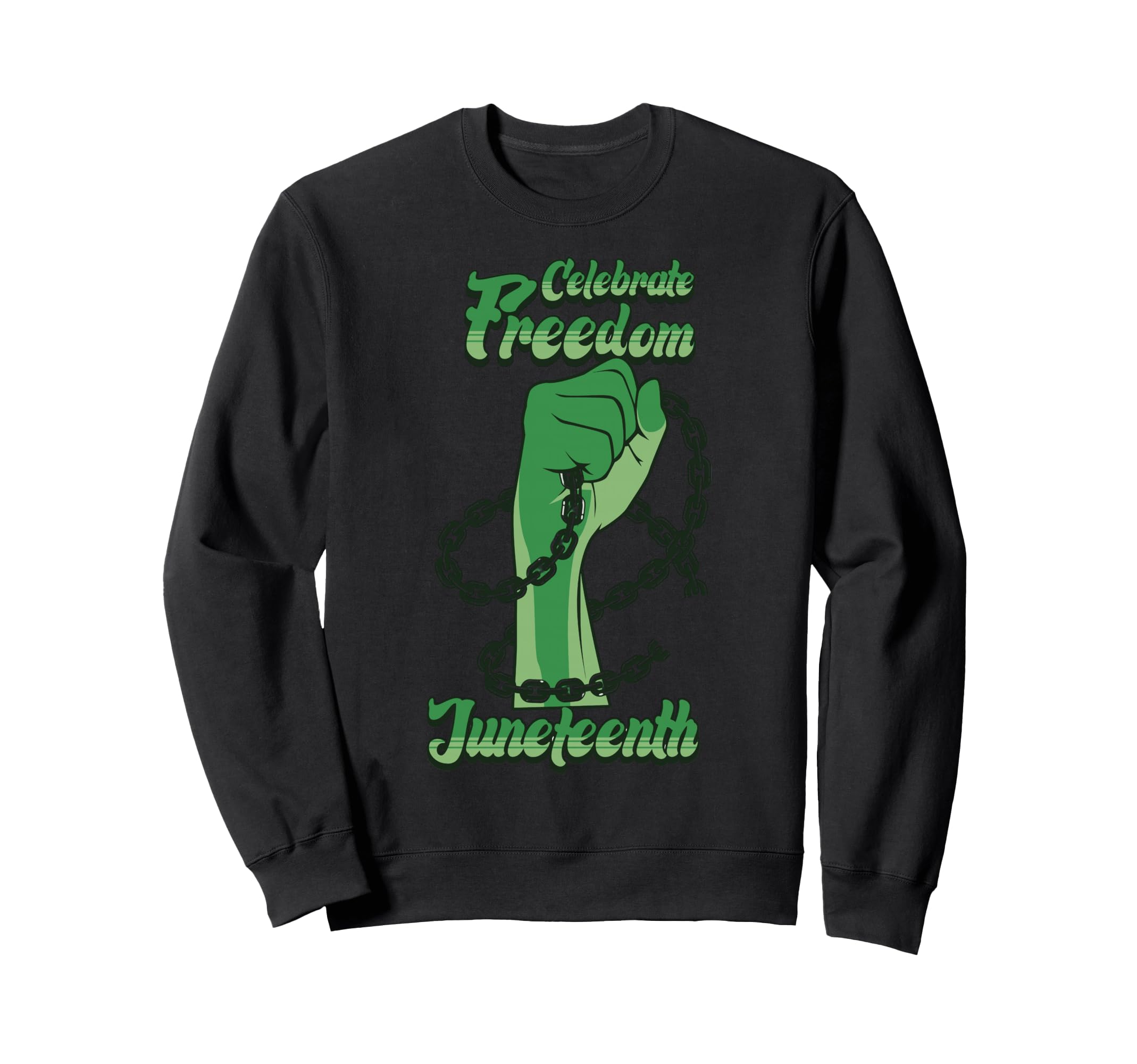 Juneteenth Melanin Black Dad Brown Skin Sweatshirt - Unique Graphic Unisex - T-Shirt, Sweatshirt, Hoodie