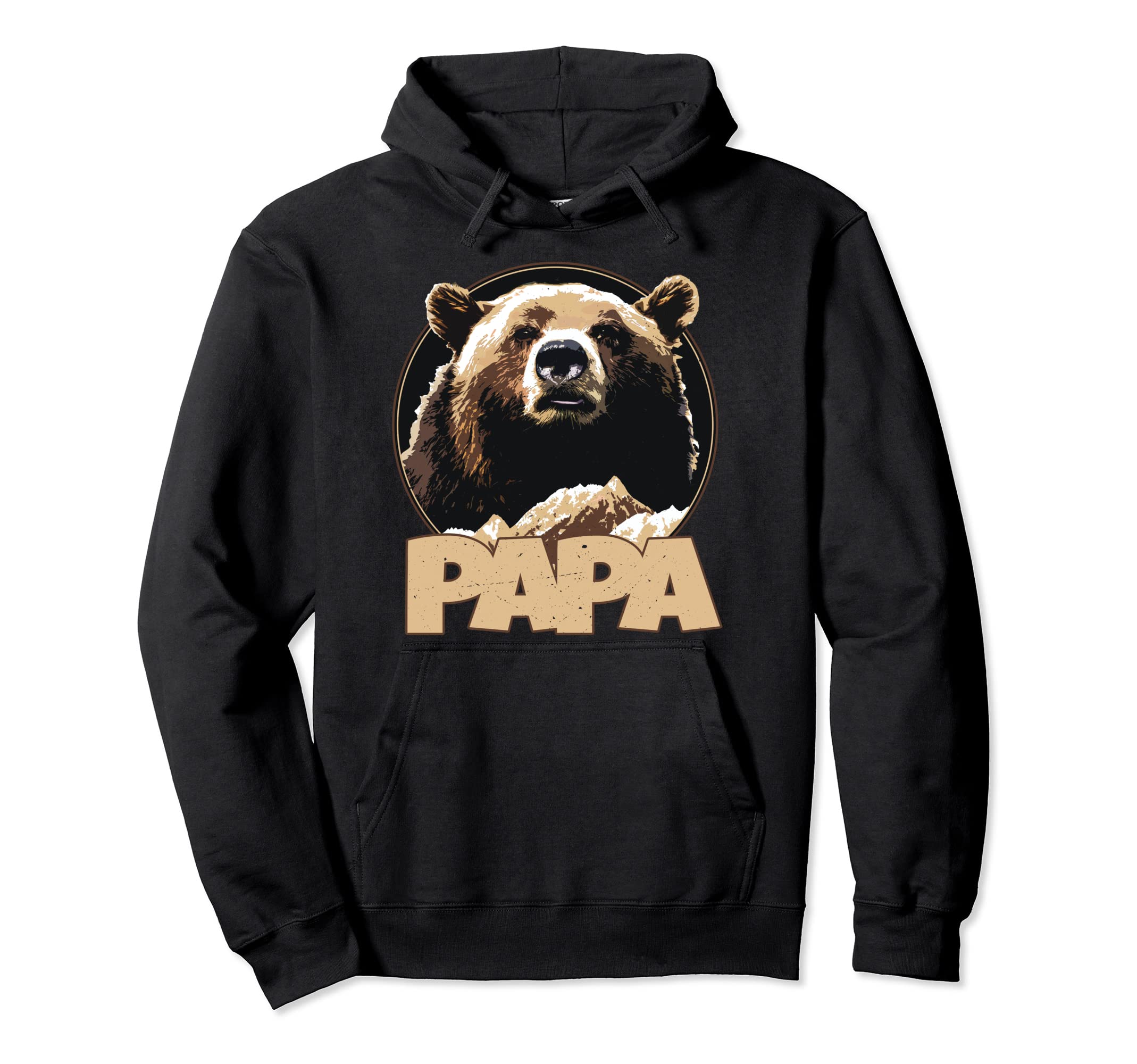 Mens Papa Bear Daddy Bear Grizzly Dad To Be Hoodie - Trendy Graphic Unisex - T-Shirt, Sweatshirt, Hoodie