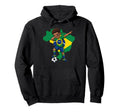 Brazil Soccer Dab Flag Football Hoodie - Casual Everyday Wear Unisex - T-Shirt, Sweatshirt, Hoodie
