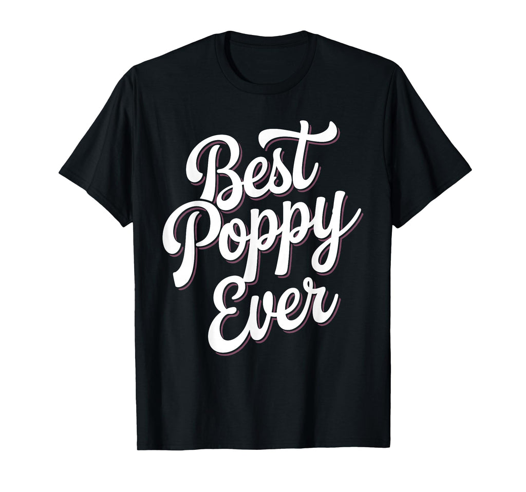 Poppy Grandpa Grandfather From Grandkids T-Shirt - Minimalist Print Unisex - T-Shirt, Sweatshirt, Hoodie