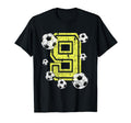 9Th Birthday Soccer Fan Gift And T-Shirt - Minimalist Print Men Women - T-Shirt, Sweatshirt, Hoodie
