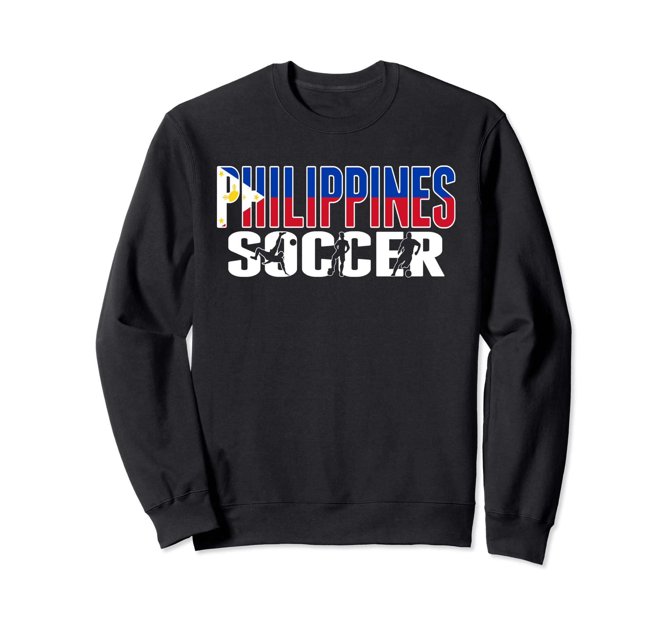Philippines Soccer Fans Jersey Sweatshirt - Trendy Graphic Men Women - T-Shirt, Sweatshirt, Hoodie