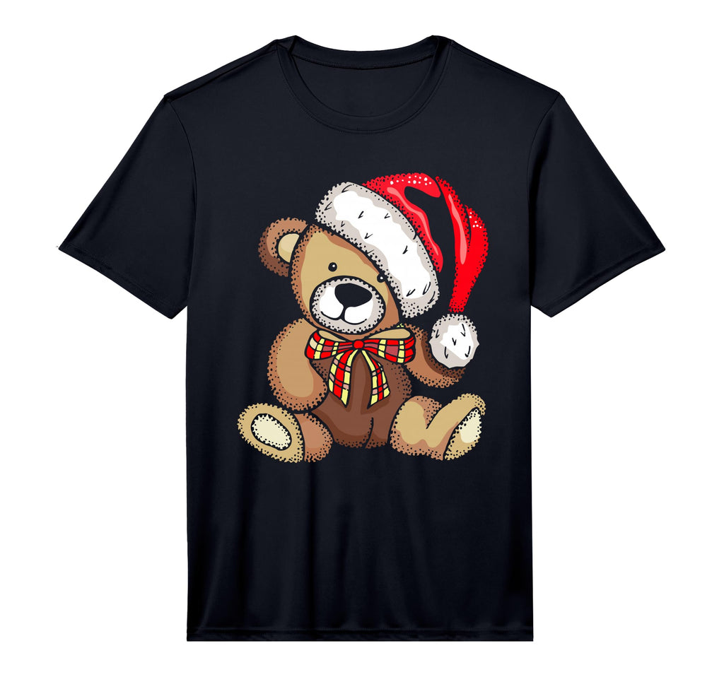 Teddy Bear Santa Hat Pajama X Mas T-Shirt - Custom Art Print Unisex - T-Shirt, Sweatshirt, Hoodie
