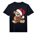 Teddy Bear Santa Hat Pajama X Mas T-Shirt - Custom Art Print Unisex - T-Shirt, Sweatshirt, Hoodie